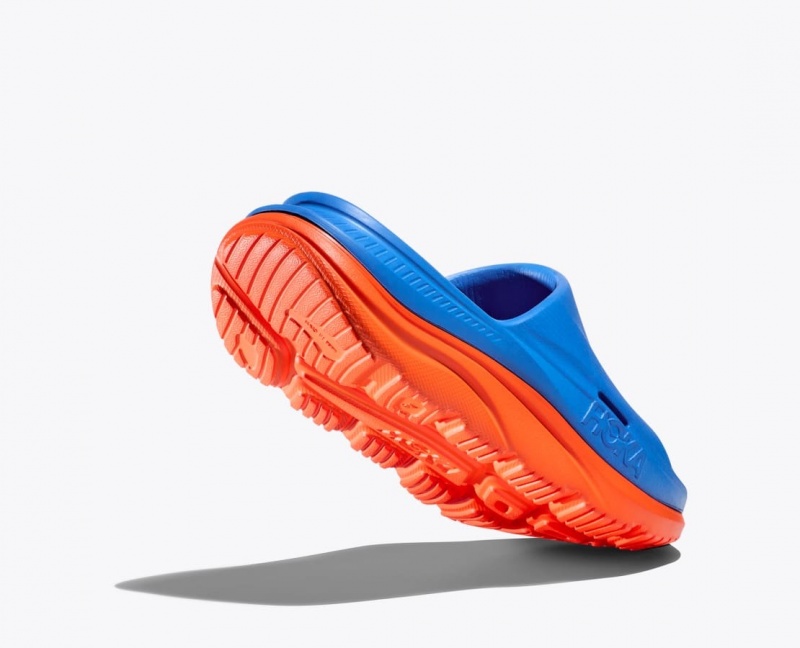 Claquette HOKA Ora Recovery 3 Enfant Bleu Orange | 3519CUDNI