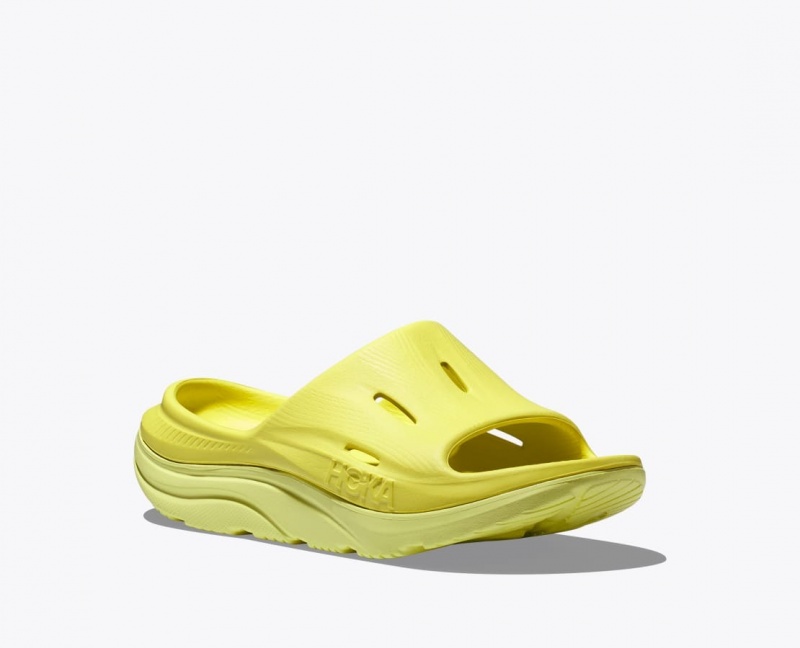 Claquette HOKA Ora Recovery 3 Enfant Jaune | 9802IFHCX