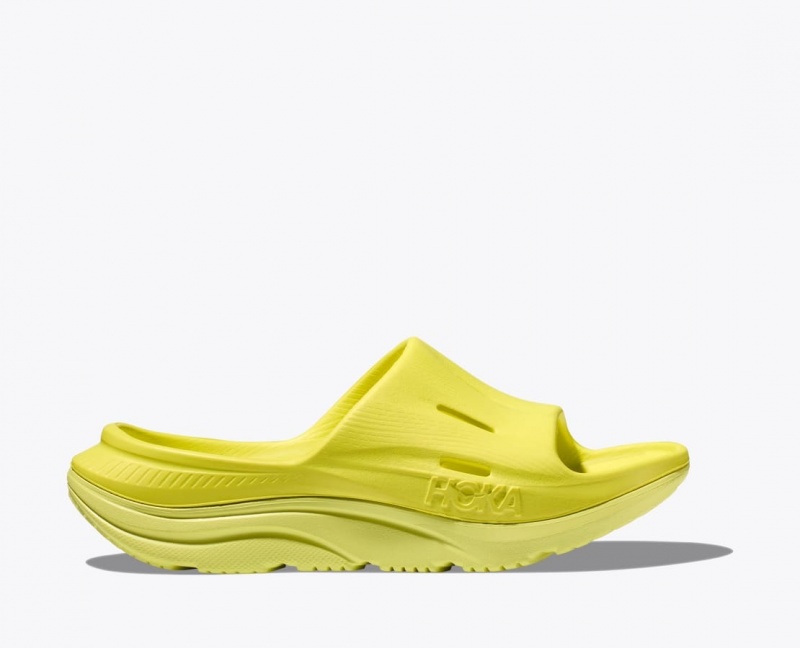 Claquette HOKA Ora Recovery 3 Enfant Jaune | 9802IFHCX