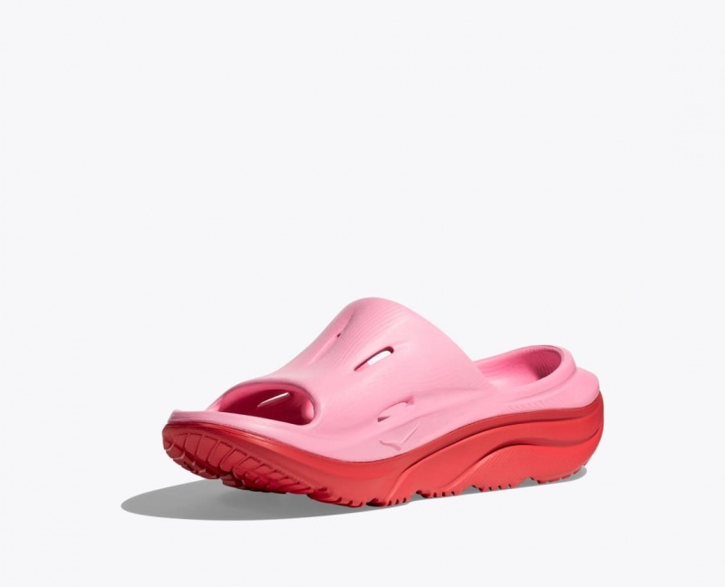 Claquette HOKA Ora Recovery 3 Enfant Rose Rouge | 9580GCWTZ