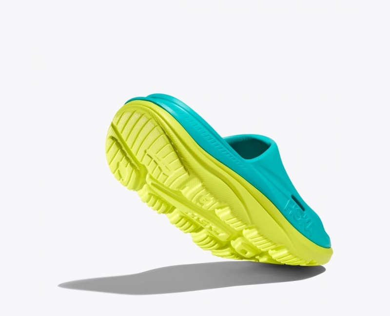 Claquette HOKA Ora Recovery 3 Enfant Turquoise Vert | 7815TKUFY