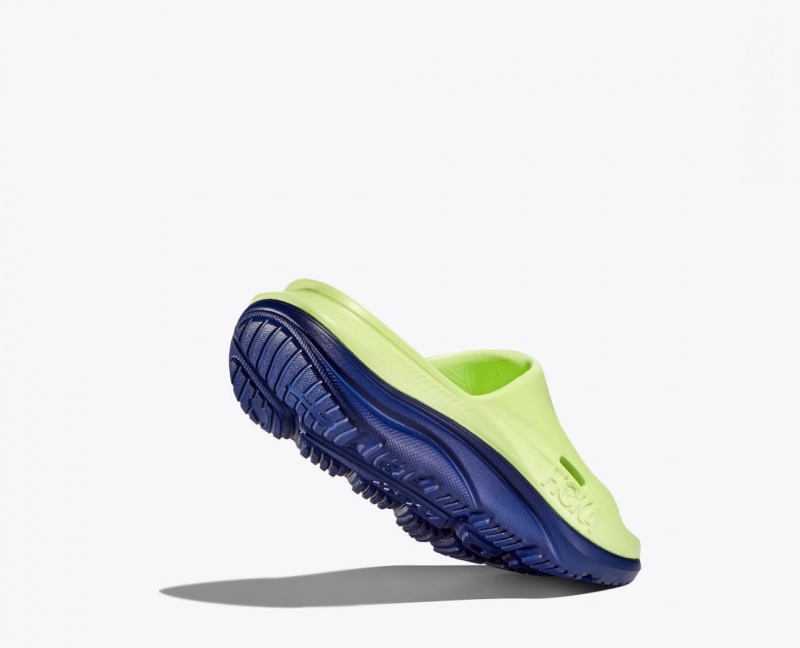 Claquette HOKA Ora Recovery 3 Enfant Vert Bleu Marine | 1807KNYFE