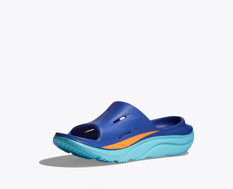 Slide HOKA IRONMAN Ora Recovery Femme Bleu | 7509GEBWK