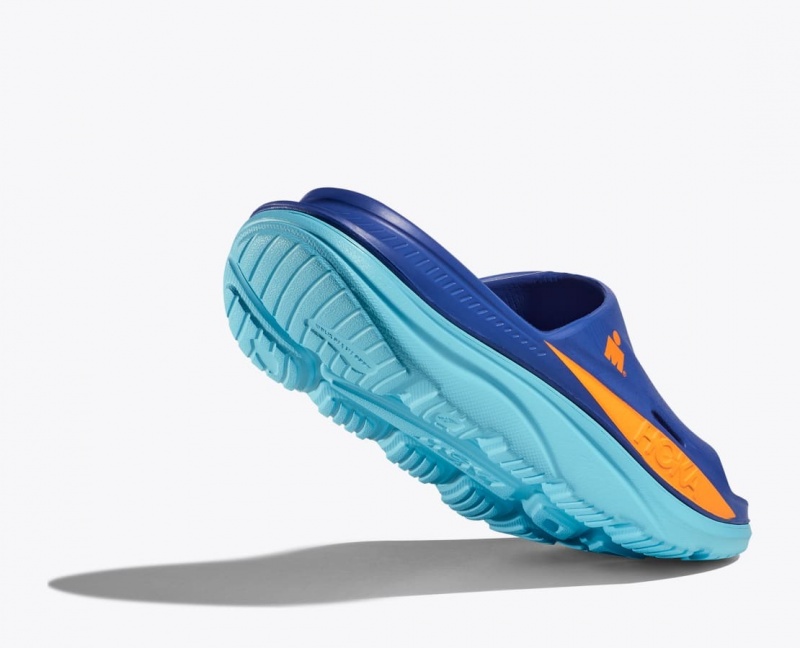 Slide HOKA IRONMAN Ora Recovery Femme Bleu | 7509GEBWK