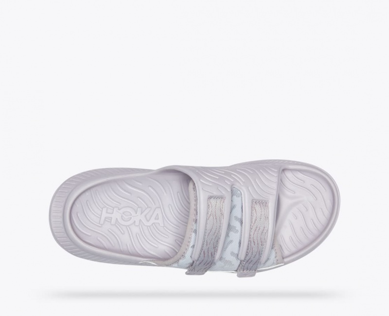 Slide HOKA Ora Luxe Homme Beige Clair Grise | 7306QTCMZ