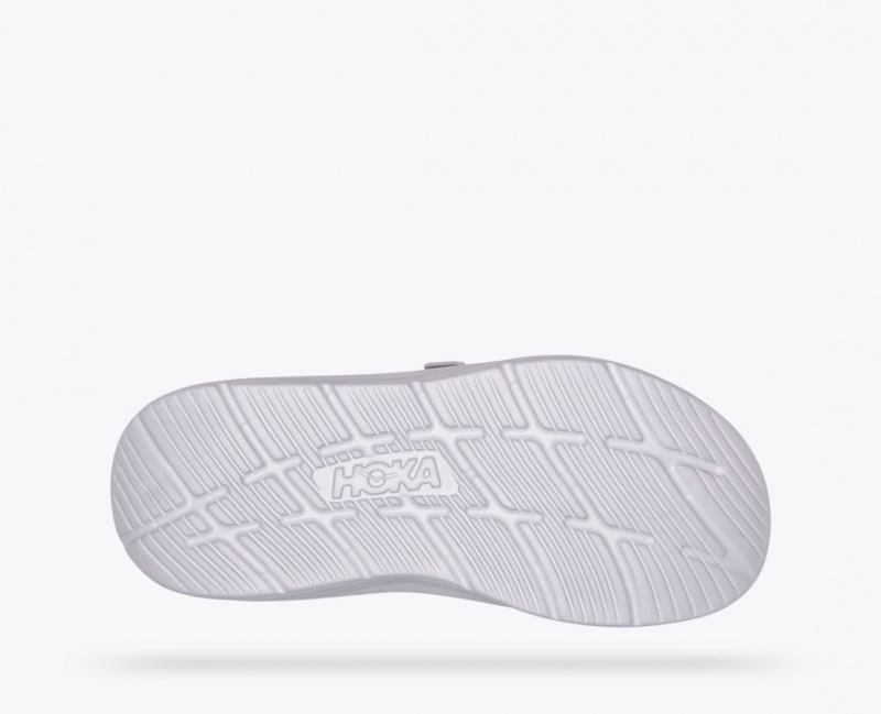 Slide HOKA Ora Luxe Homme Beige Clair Grise | 7306QTCMZ