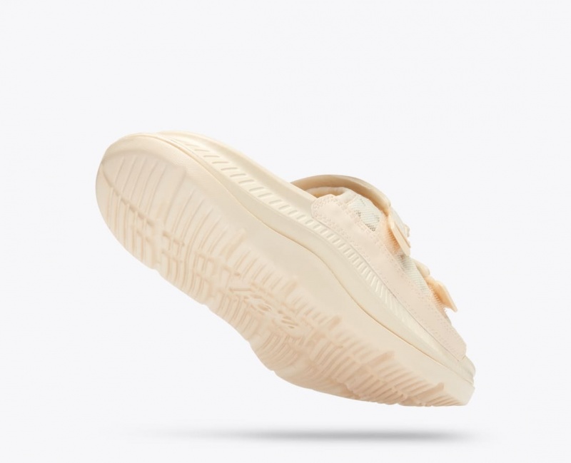 Slide HOKA Ora Luxe Homme Blanche | 3827HMQZF