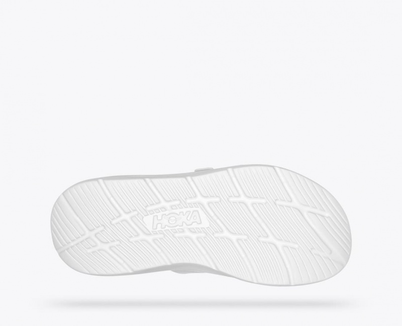 Slide HOKA Ora Luxe Homme Blanche | 8423ABQCF