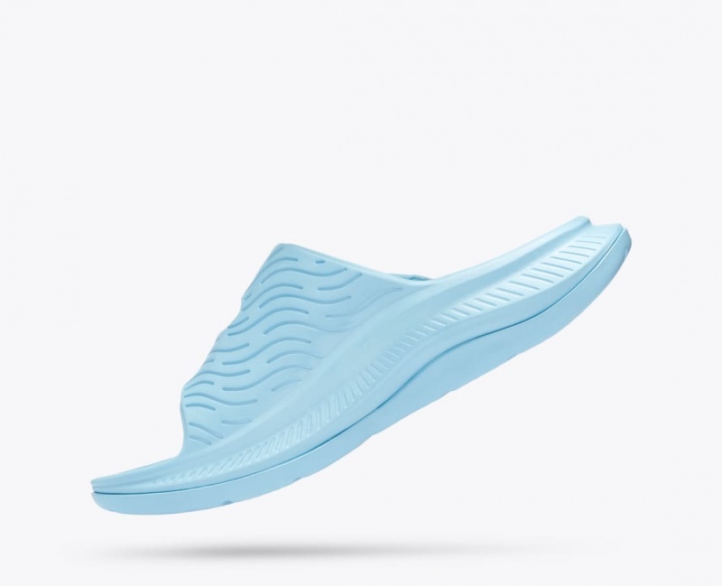 Slide HOKA Ora Luxe Homme Bleu Clair | 8971EVJUL