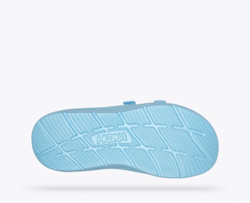 Slide HOKA Ora Luxe Homme Bleu Clair | 8971EVJUL