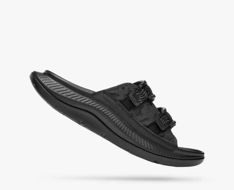 Slide HOKA Ora Luxe Homme Noir | 9615RVSYN