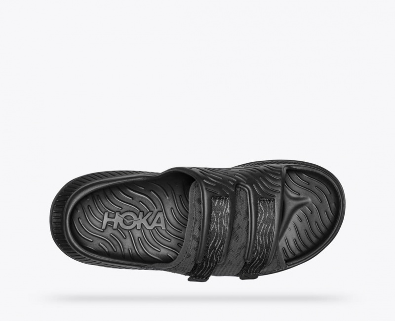 Slide HOKA Ora Luxe Homme Noir | 9615RVSYN