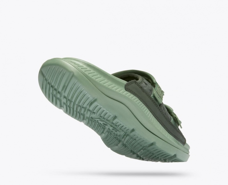 Slide HOKA Ora Luxe Homme Vert | 8740DMCTO