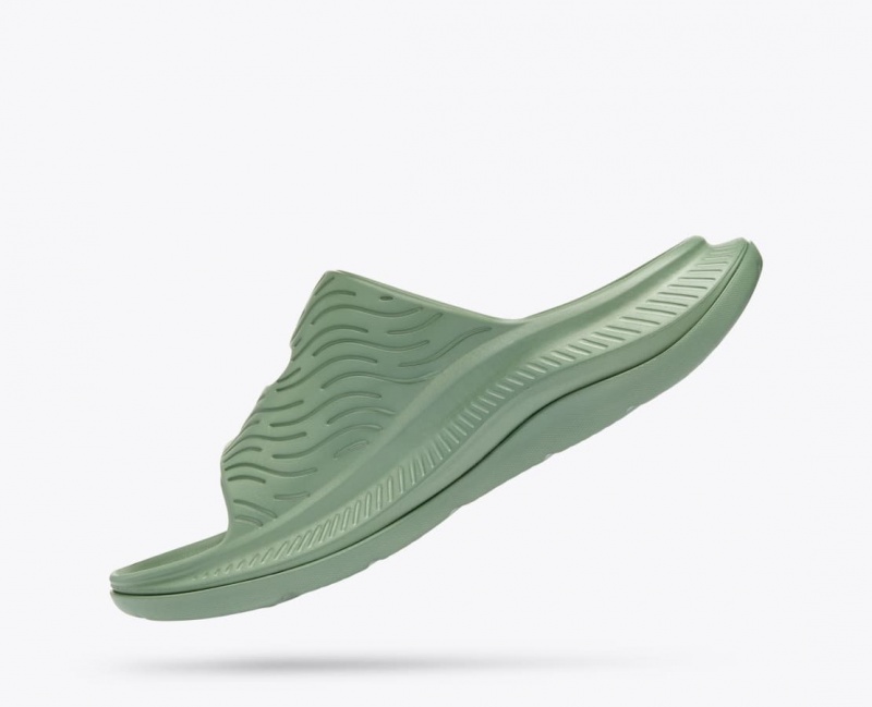 Slide HOKA Ora Luxe Homme Vert | 8740DMCTO