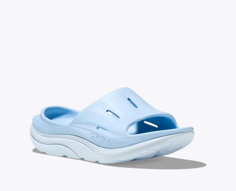 Slide HOKA Ora Recovery 3 Femme Bleu Clair | 5307YRUZC