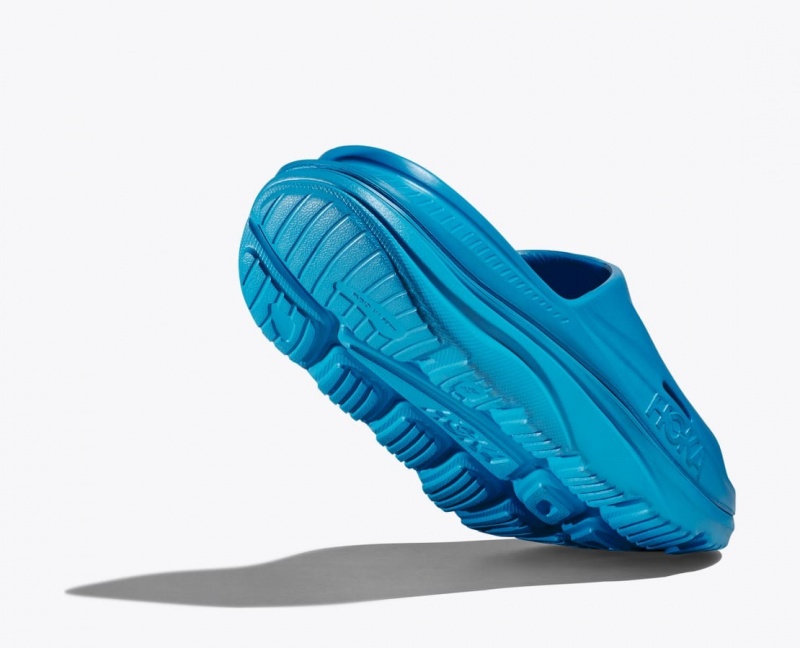 Slide HOKA Ora Recovery 3 Femme Bleu | 7042LWVKE