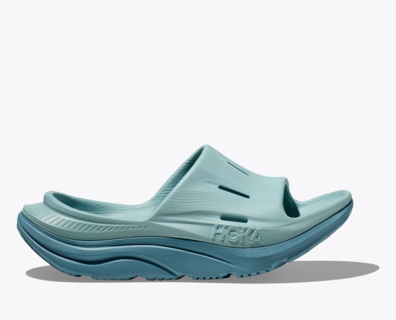 Slide HOKA Ora Recovery 3 Femme Grise Bleu | 9310FIVST