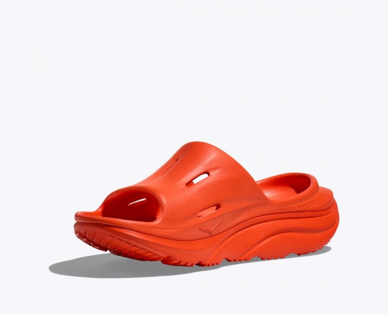 Slide HOKA Ora Recovery 3 Femme Rouge Orange | 0768PXTYJ