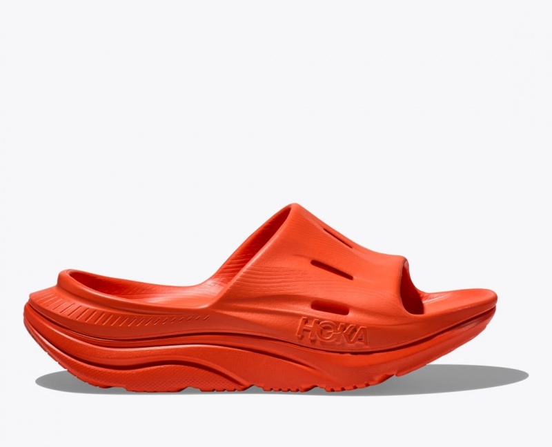 Slide HOKA Ora Recovery 3 Femme Rouge Orange | 0768PXTYJ