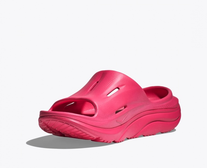 Slide HOKA Ora Recovery 3 Femme Rouge | 3741LJWAD