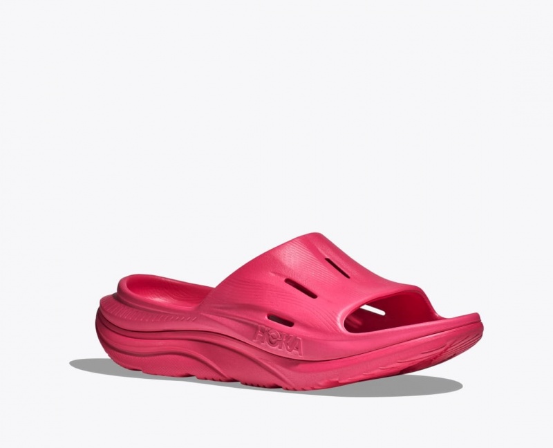 Slide HOKA Ora Recovery 3 Femme Rouge | 3741LJWAD