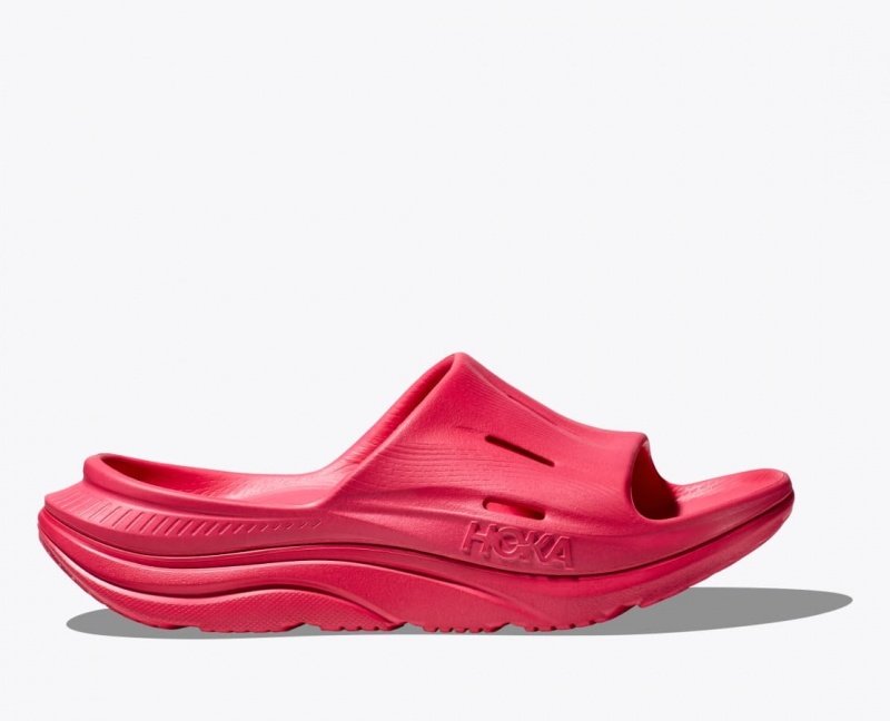 Slide HOKA Ora Recovery 3 Femme Rouge | 3741LJWAD