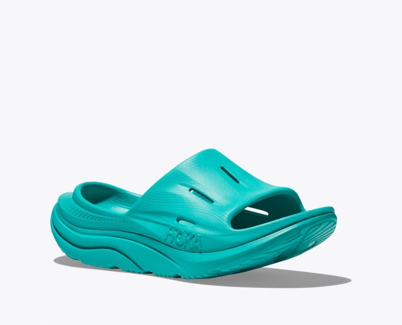 Slide HOKA Ora Recovery 3 Femme Turquoise | 3867AIXUP