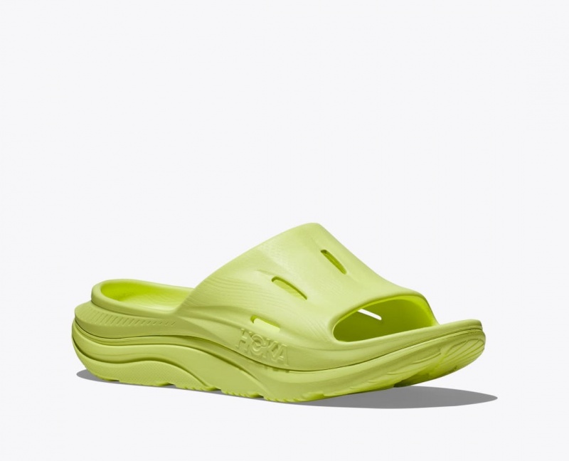 Slide HOKA Ora Recovery 3 Femme Vert Clair | 0843MASNJ