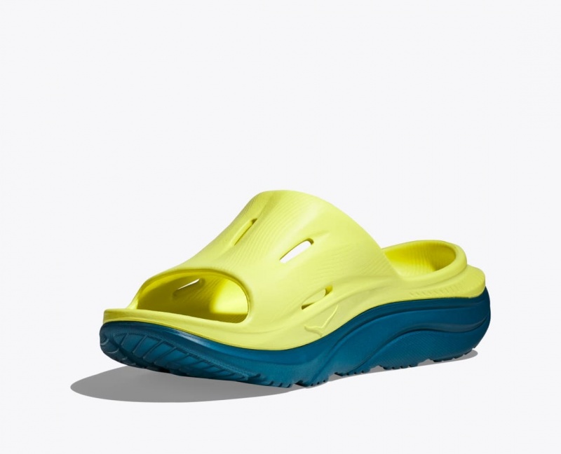 Slide HOKA Ora Recovery 3 Femme Vert Clair Vert Foncé | 5867CEFSW