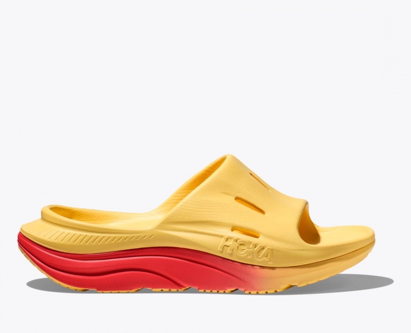 Slide HOKA Ora Recovery 3 Homme Orange Rouge | 4615OYWXQ