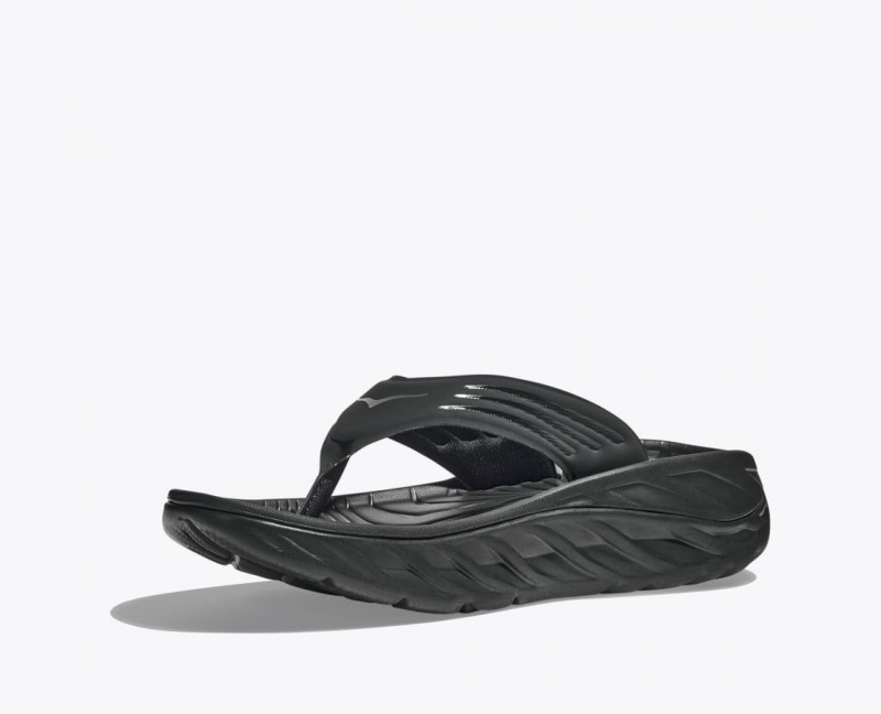 Tong HOKA ORA Recovery Homme Noir | 3187VQREM